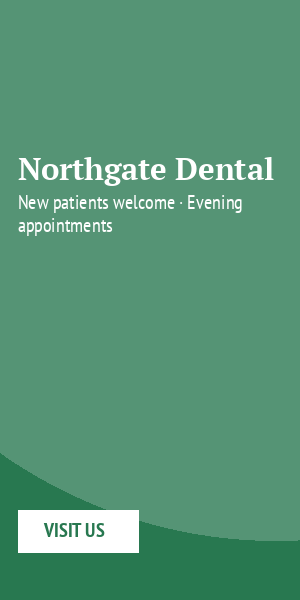 Northgate Dental · E-paper reader, below the story list (300×600)