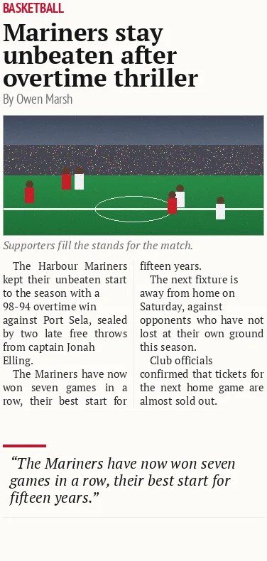 Mariners stay unbeaten after overtime thriller