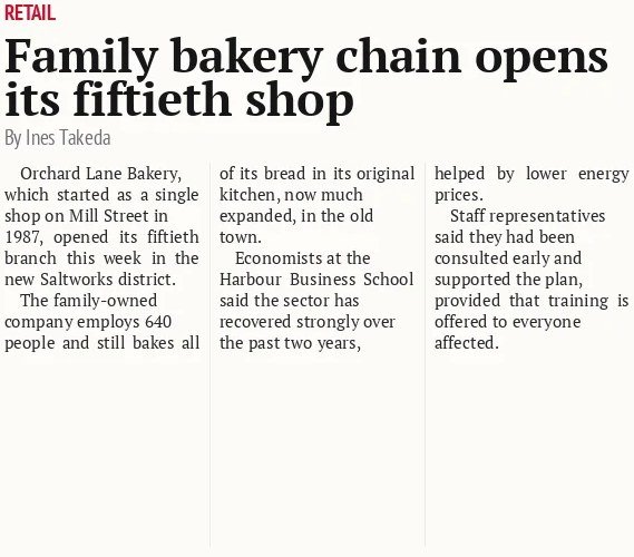 Family bakery chain opens its fiftieth shop