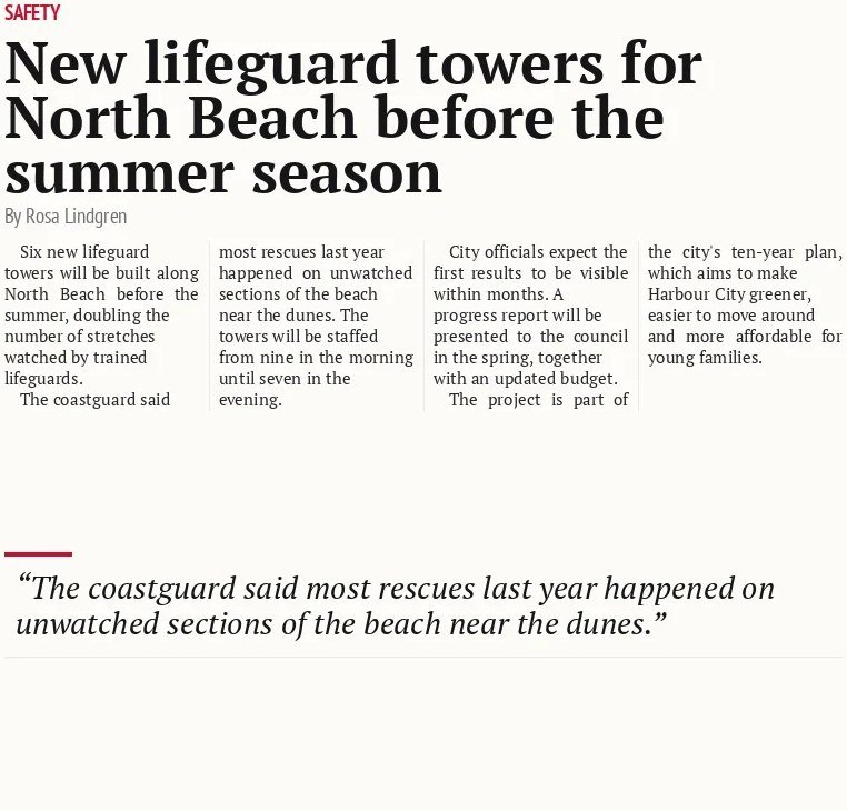 New lifeguard towers for North Beach before the summer season