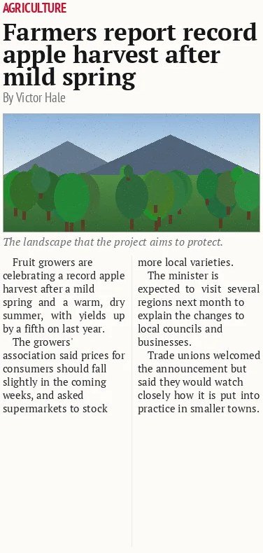 Farmers report record apple harvest after mild spring