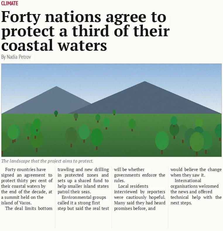 Forty nations agree to protect a third of their coastal waters