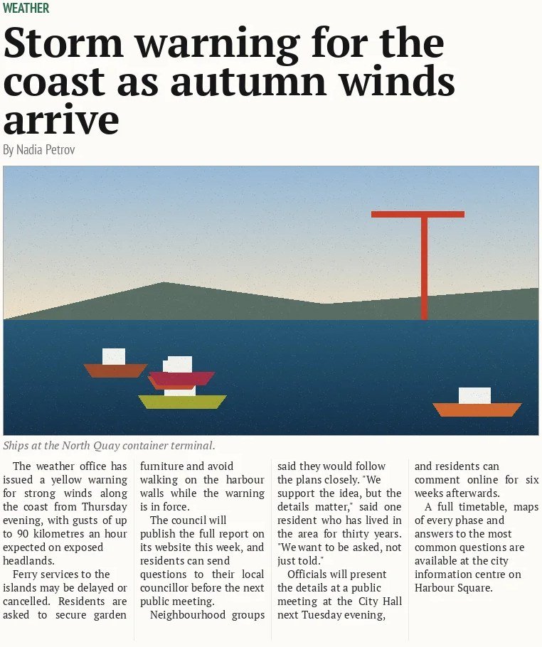 Storm warning for the coast as autumn winds arrive