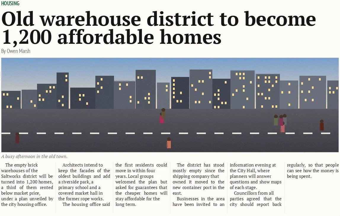 Old warehouse district to become 1,200 affordable homes