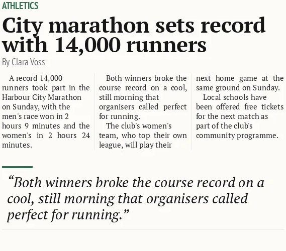City marathon sets record with 14,000 runners