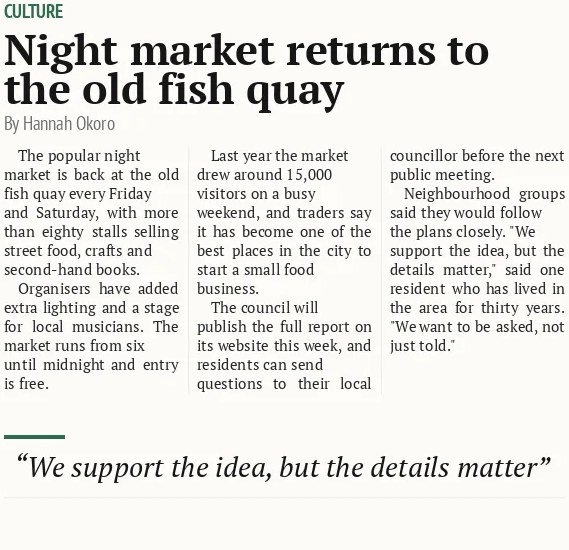 Night market returns to the old fish quay