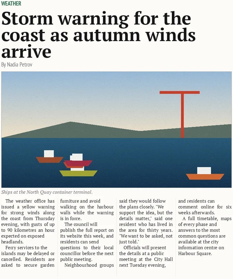 Storm warning for the coast as autumn winds arrive