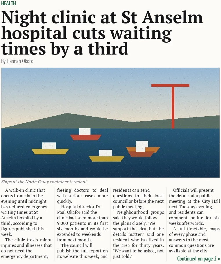 Night clinic at St Anselm hospital cuts waiting times by a third
