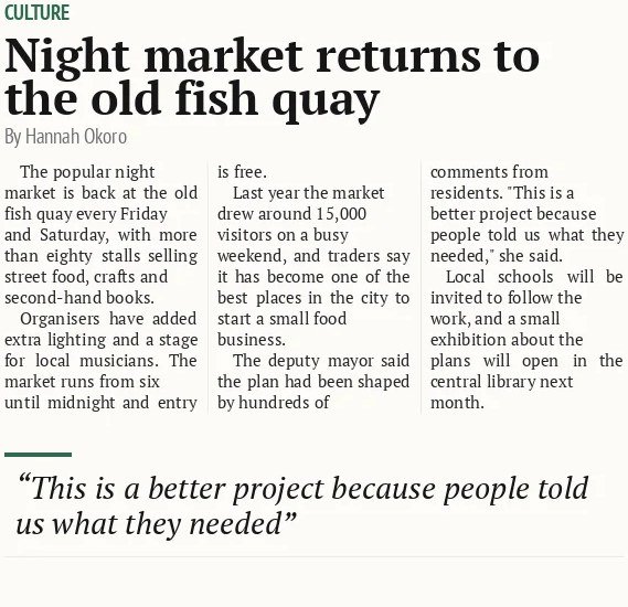 Night market returns to the old fish quay