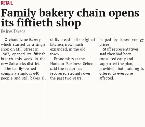 Family bakery chain opens its fiftieth shop