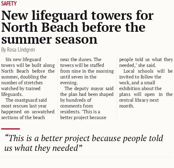 New lifeguard towers for North Beach before the summer season