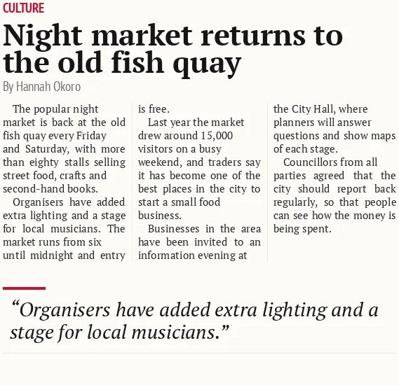 Night market returns to the old fish quay
