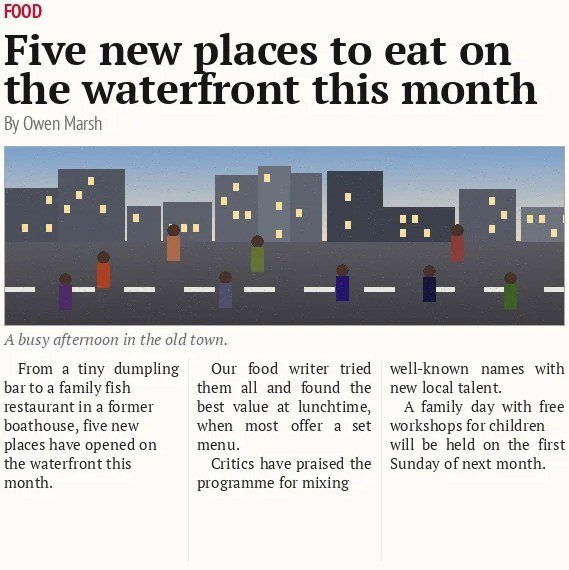 Five new places to eat on the waterfront this month