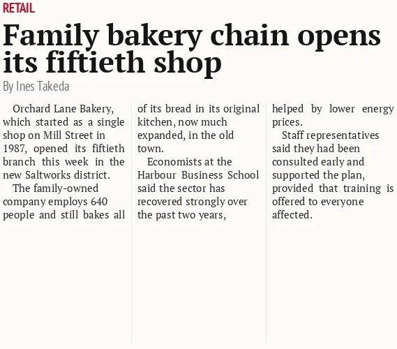 Family bakery chain opens its fiftieth shop