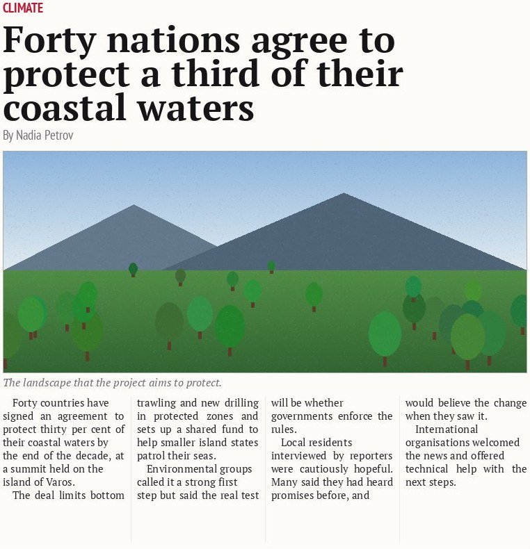 Forty nations agree to protect a third of their coastal waters