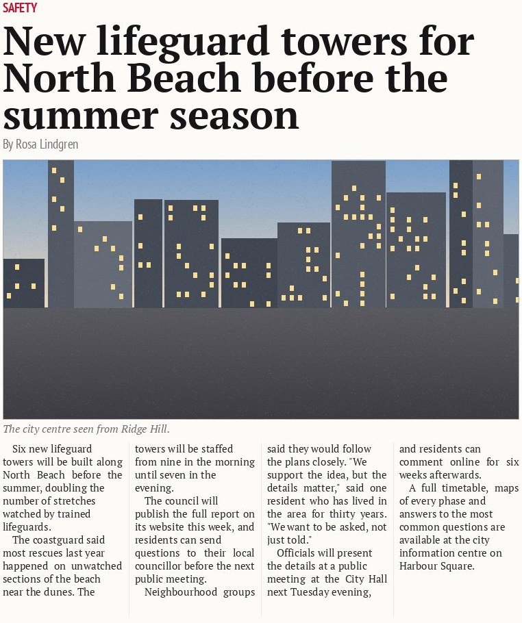 New lifeguard towers for North Beach before the summer season