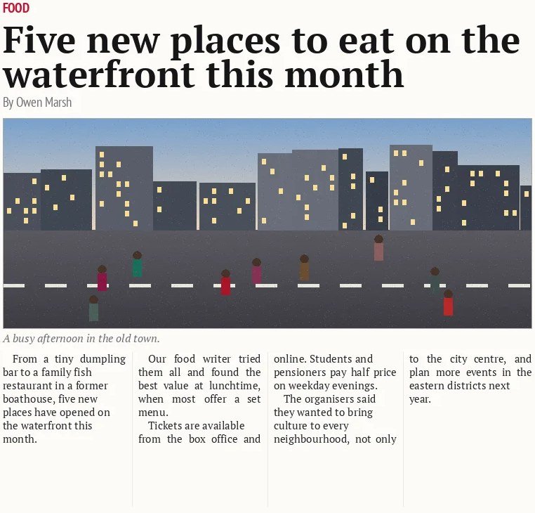 Five new places to eat on the waterfront this month