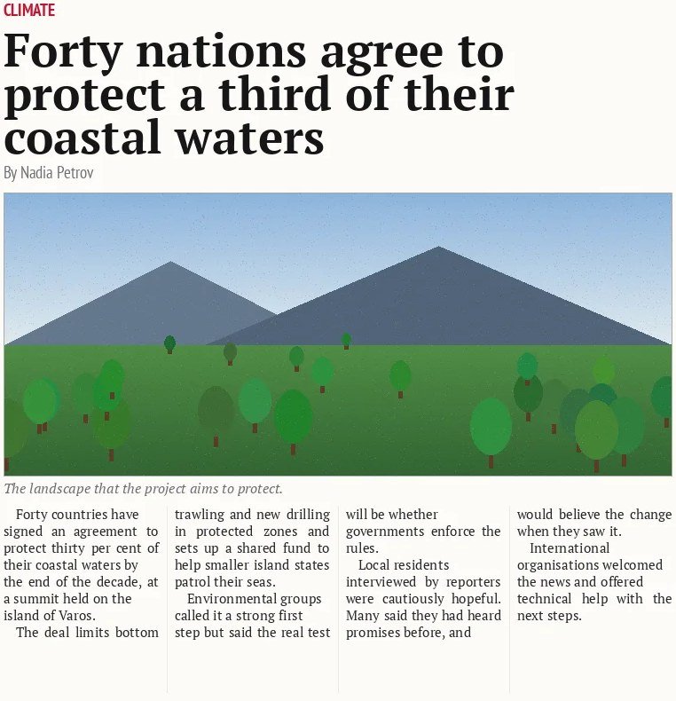 Forty nations agree to protect a third of their coastal waters