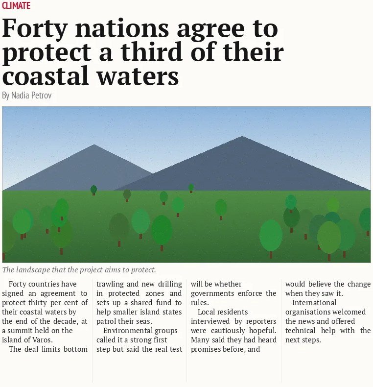 Forty nations agree to protect a third of their coastal waters
