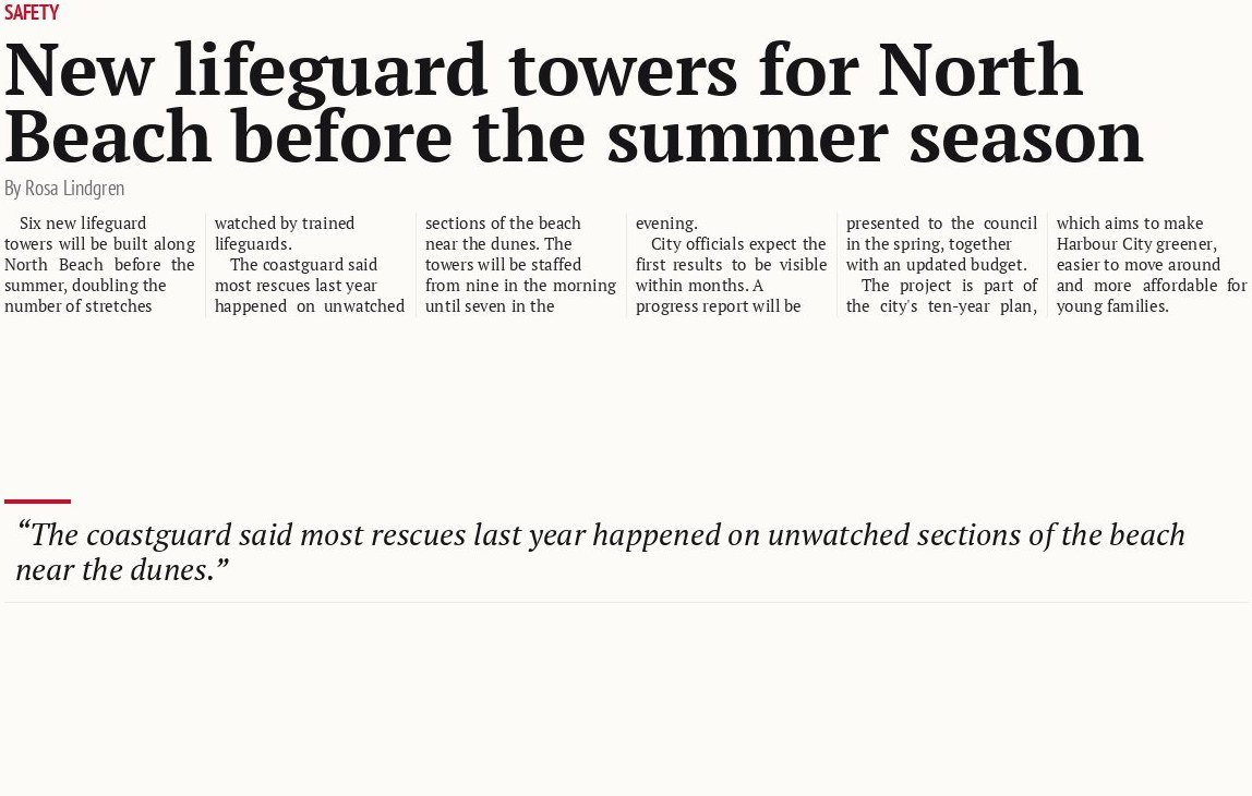 New lifeguard towers for North Beach before the summer season