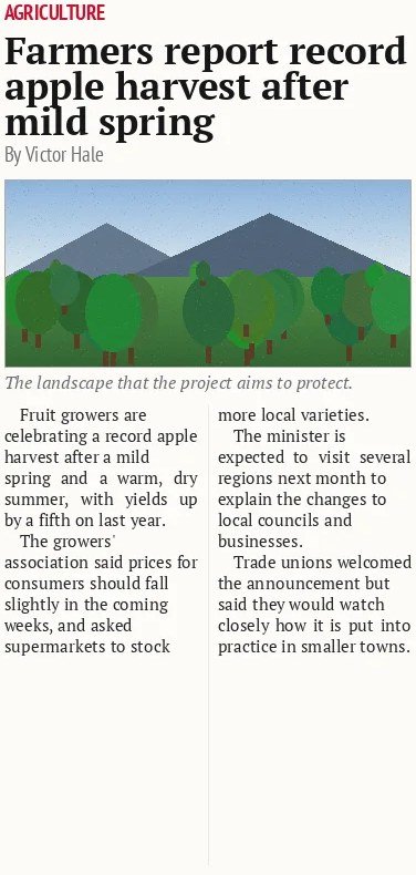 Farmers report record apple harvest after mild spring