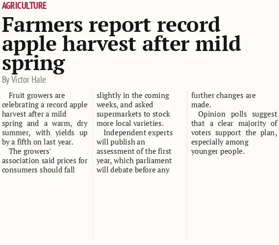 Farmers report record apple harvest after mild spring