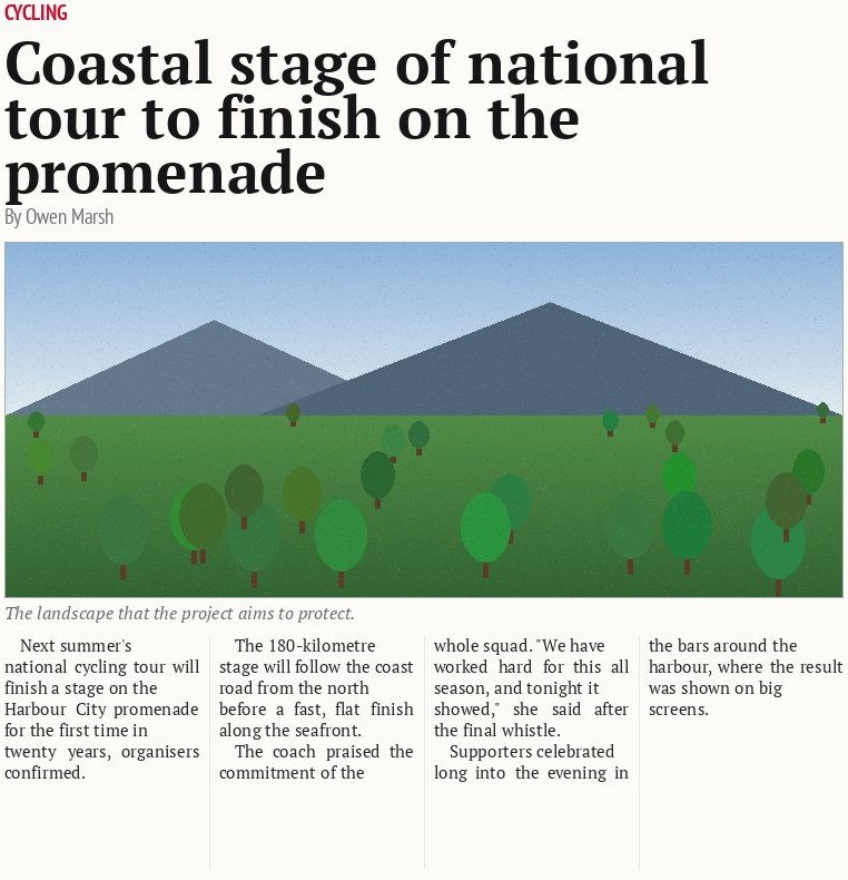 Coastal stage of national tour to finish on the promenade