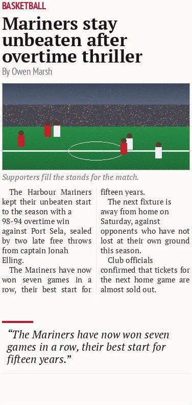Mariners stay unbeaten after overtime thriller