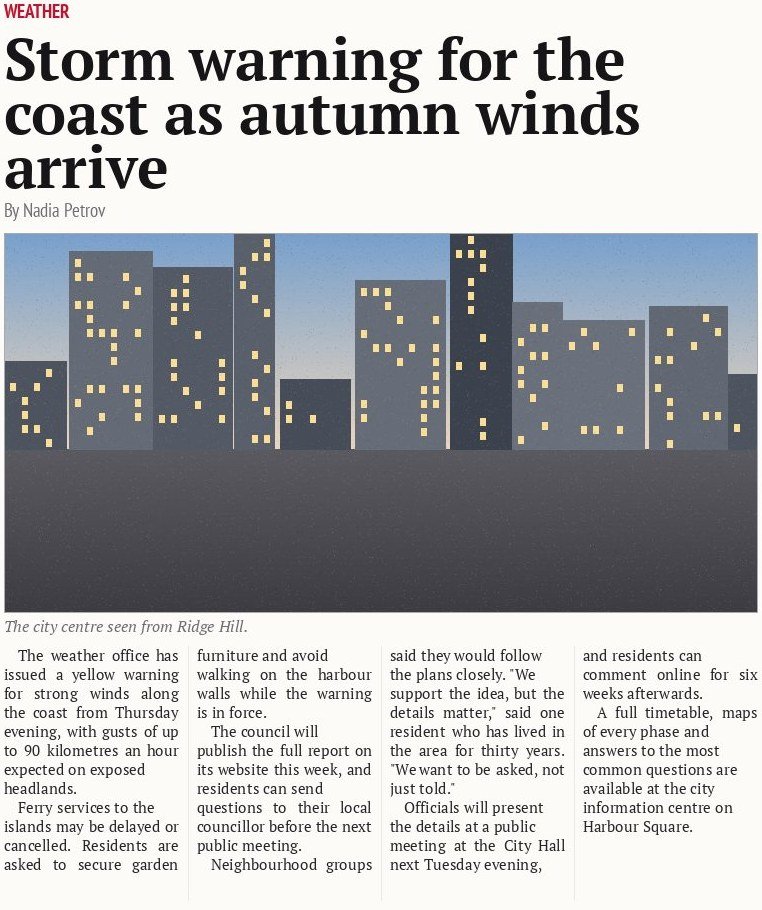 Storm warning for the coast as autumn winds arrive