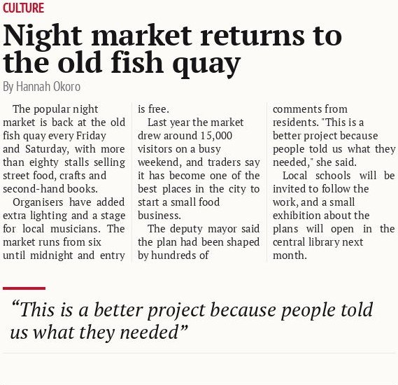 Night market returns to the old fish quay