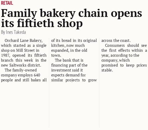 Family bakery chain opens its fiftieth shop