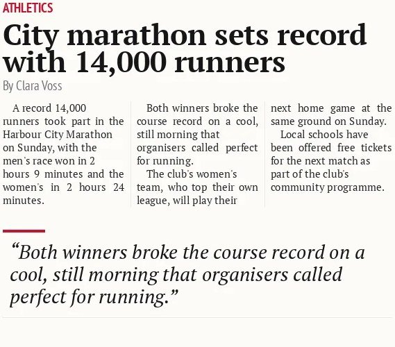 City marathon sets record with 14,000 runners
