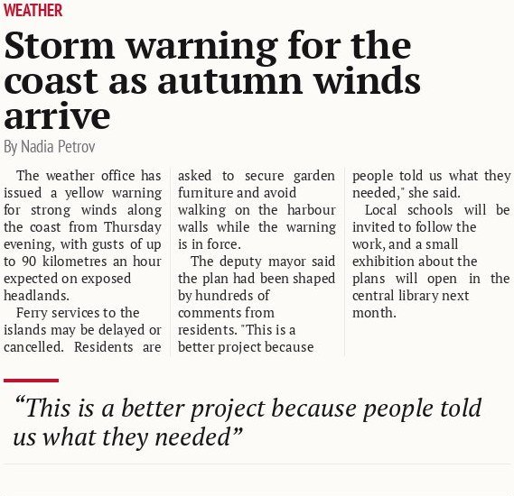 Storm warning for the coast as autumn winds arrive