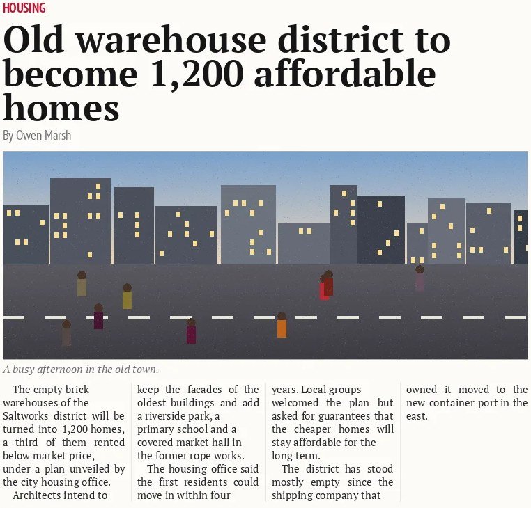 Old warehouse district to become 1,200 affordable homes