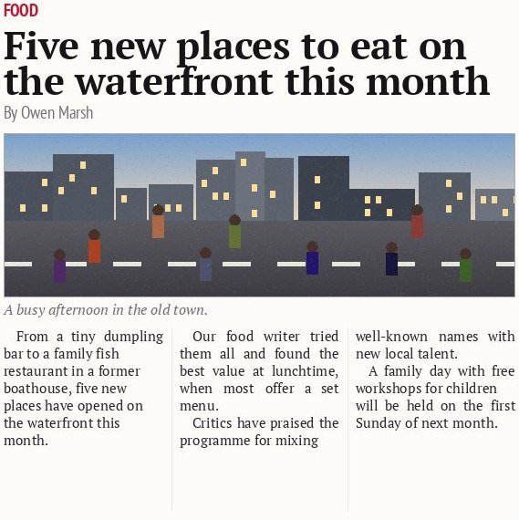 Five new places to eat on the waterfront this month