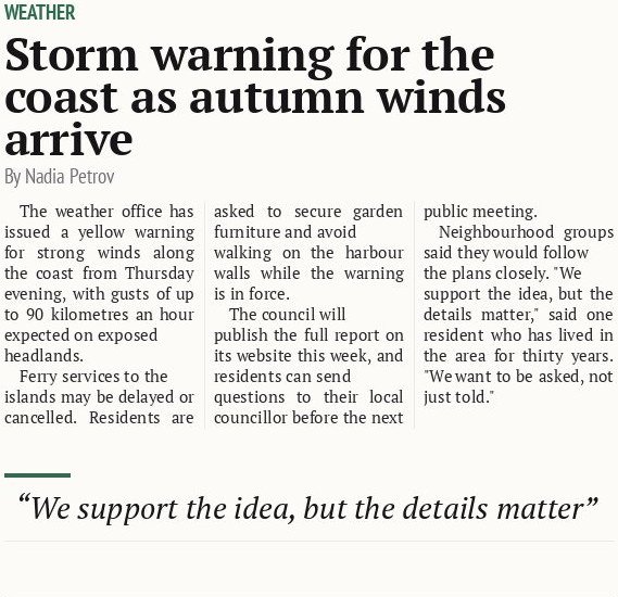 Storm warning for the coast as autumn winds arrive