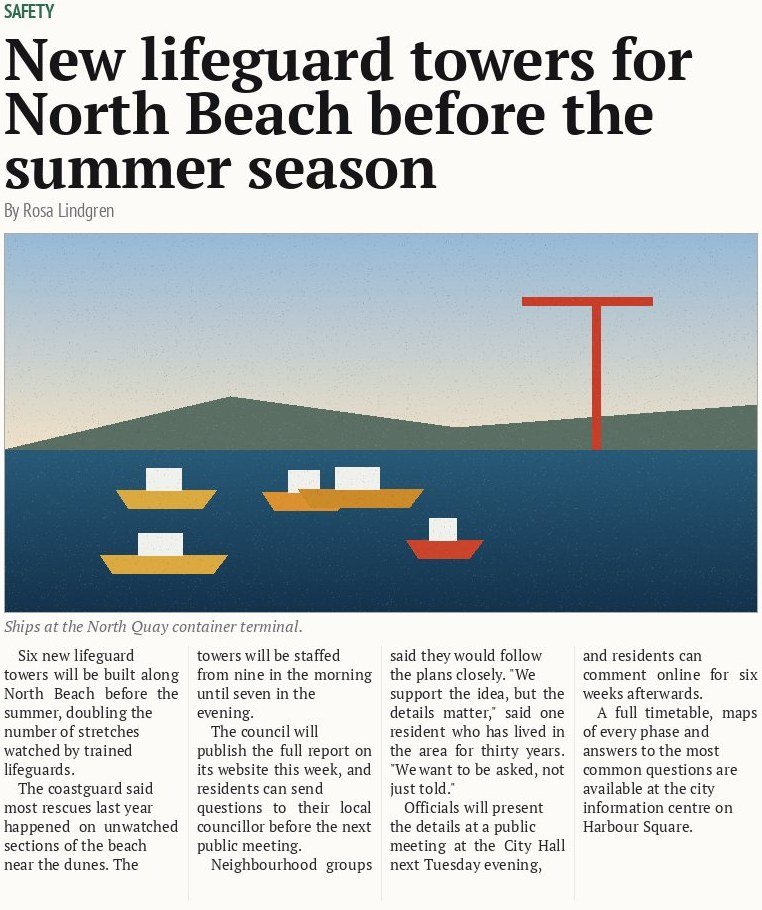 New lifeguard towers for North Beach before the summer season