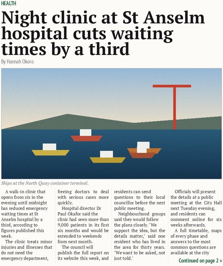 Night clinic at St Anselm hospital cuts waiting times by a third