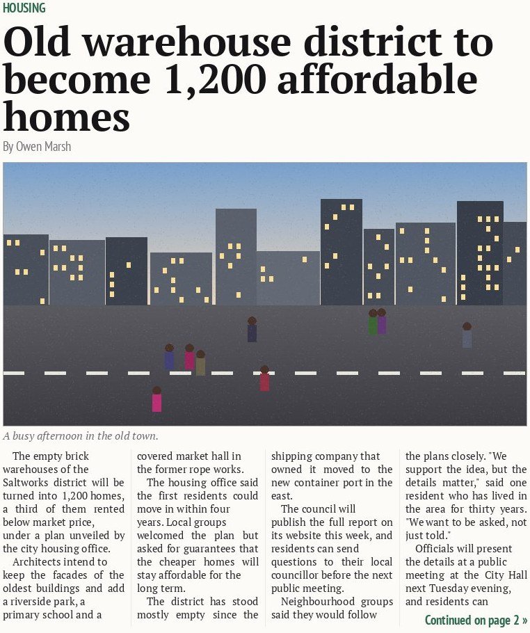 Old warehouse district to become 1,200 affordable homes
