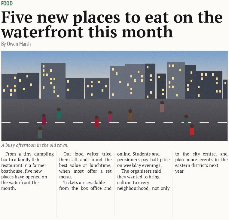 Five new places to eat on the waterfront this month