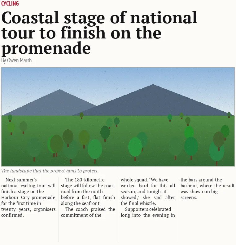 Coastal stage of national tour to finish on the promenade