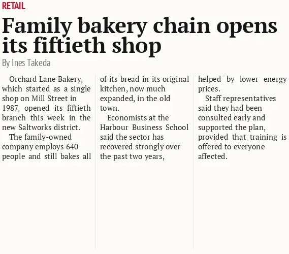 Family bakery chain opens its fiftieth shop