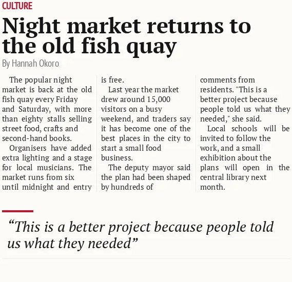 Night market returns to the old fish quay